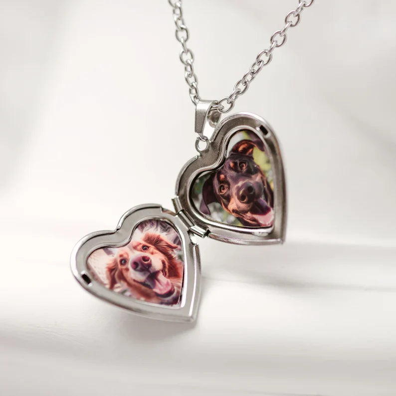Necklace with Dog Picture Inside Takes the Lead iPetprints