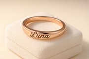 Personalized pet name ring engraved jewelry gift