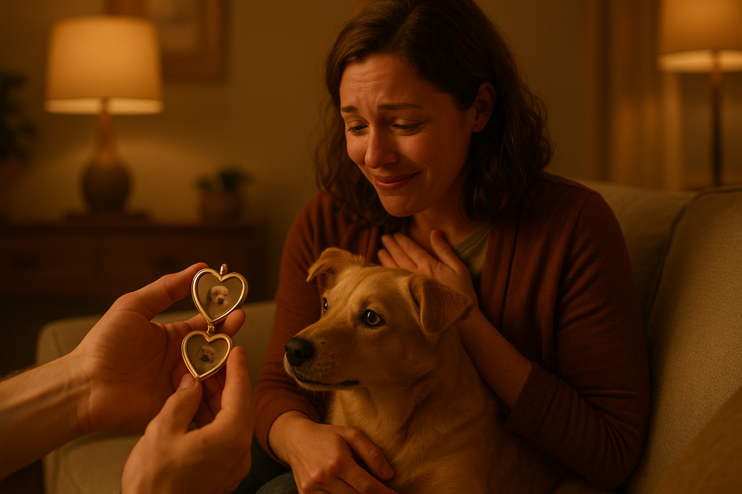 The perfect occasion to gift a heart-shaped locket to a pet lover