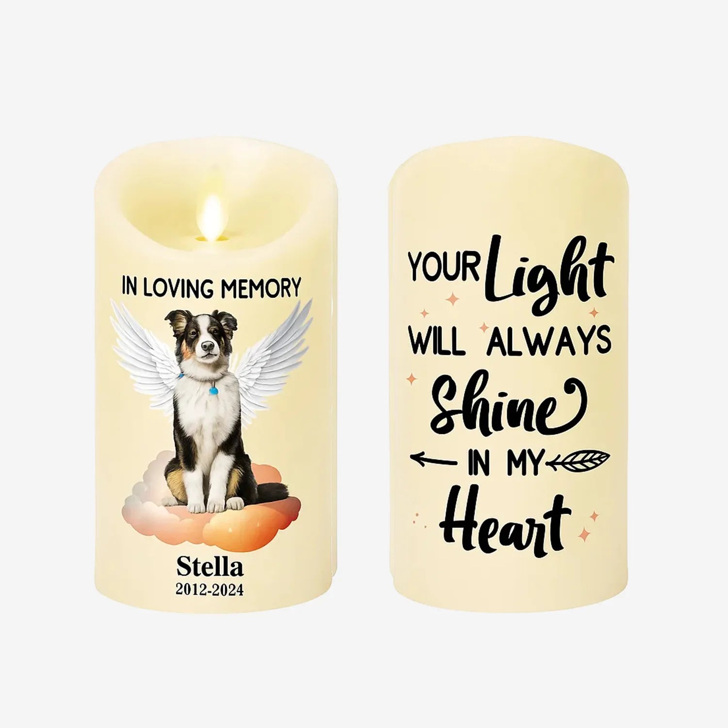 Personalized Pet Memorial Candle